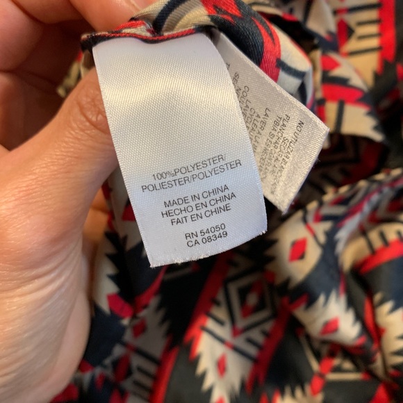 JONES NY - Lose fitting button up tribal print - Picture 6 of 6